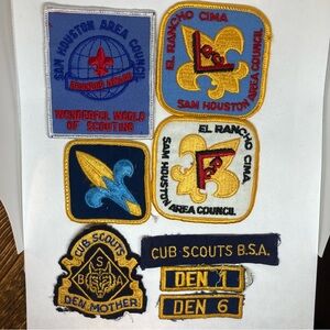 8 Vintage Boy Scouts & Cub Scouts Patches